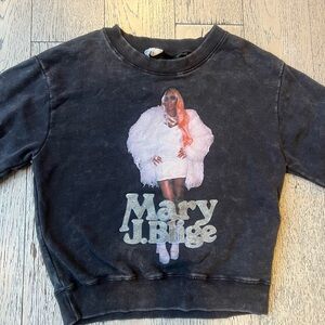 Cotton On Kids Mary J. Blige Kids Black Graphic Sweatshirt size 8